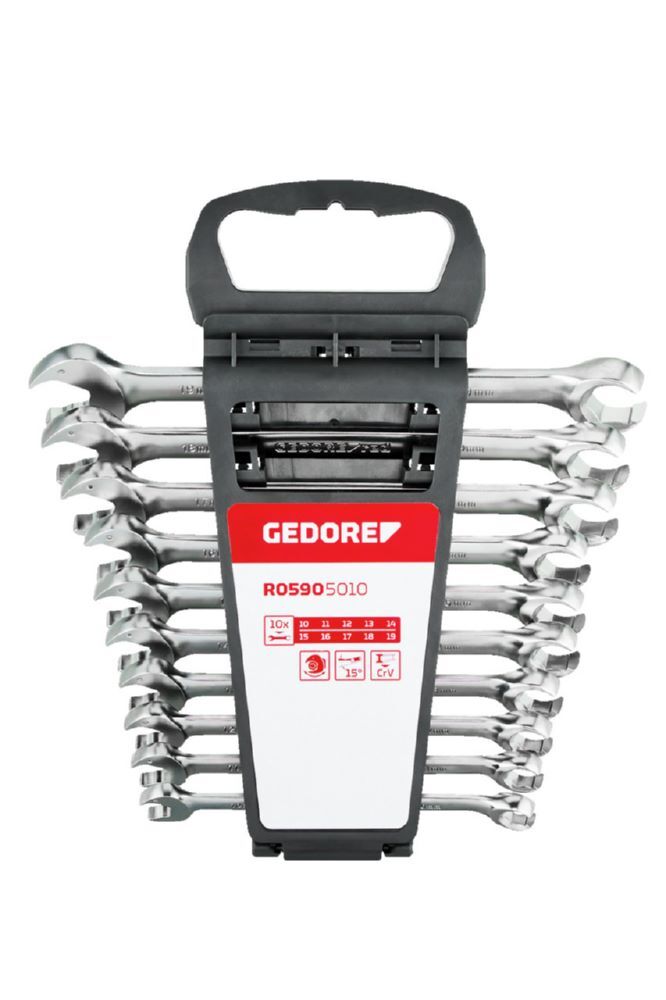 Produktbild GEDORE Ringratschenmaulschlüssel offen 10-19 mm 10 teilig R05905010