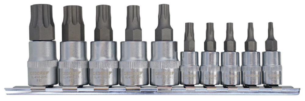 Produktbild KL-4043-100 Schraubendreher-Einsätze Satz, 1/4" + 3/8", IP TX-Plus, 10-teilig bild 2