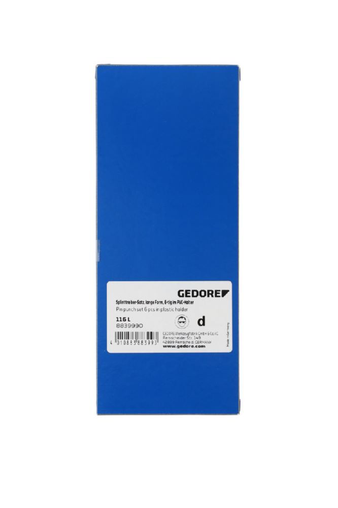 Produktbild 116 L Splinttreiber-Satz, lange Form, 6-teilig im PVC-Halter bild 2
