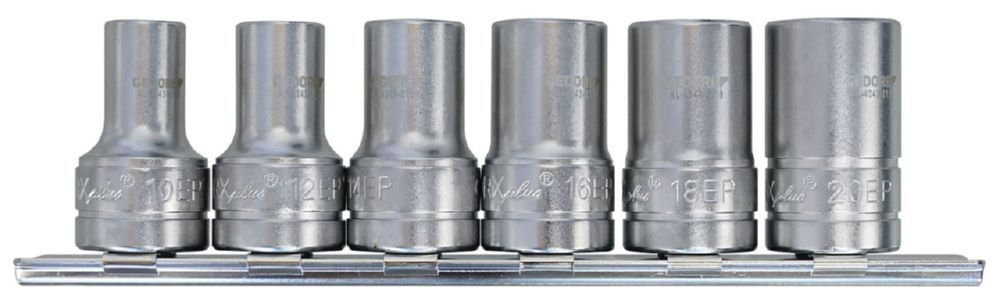Produktbild GEDORE Steckschlüssel-Einsätze Satz 3/8 Zoll EP TX-Plus 6-teilig KL-4043-200