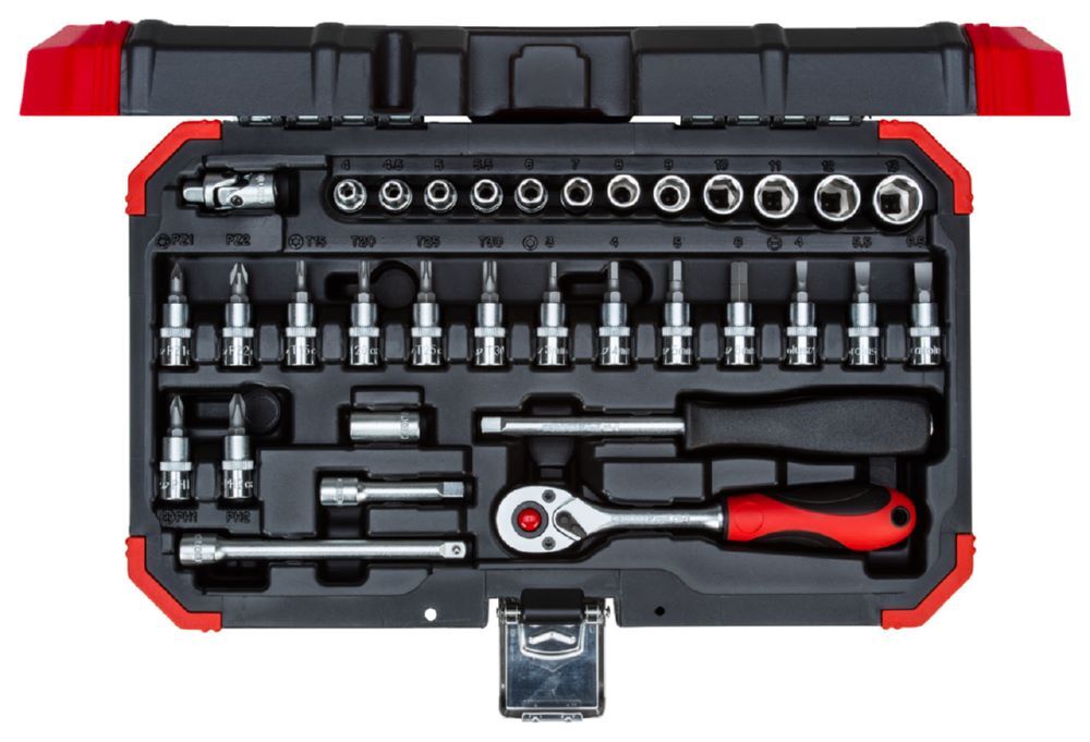 Produktbild GEDORE Steckschlüssel Satz 1/4 Zoll 4 13mm 33 teilig R49003033