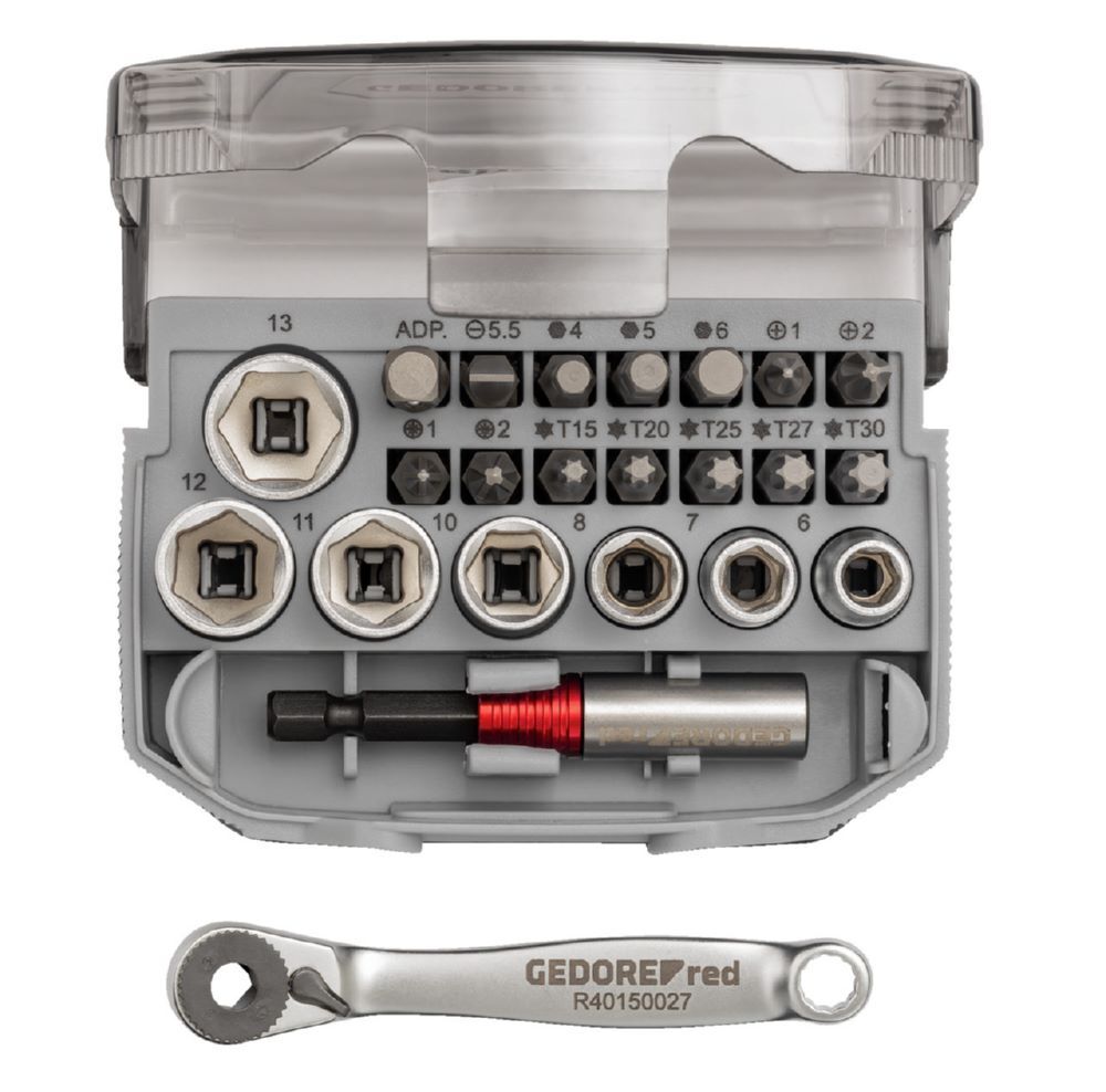 Produktbild GEDORE Steckschlüssel Satz 1/4 Zoll 6 13mm Bits 23 teilig R49005023