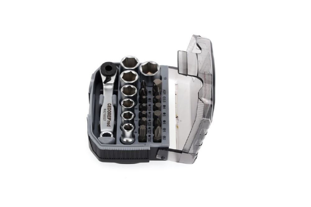 Produktbild R49005023 Steckschlüssel-Satz 1/4" 6-13mm +Bits 23-teilig bild 2
