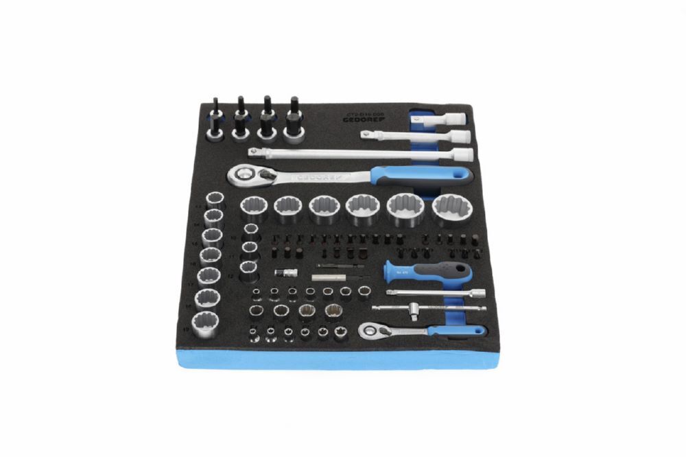 Produktbild TS CT2-D19-D20 Steckschlüssel-Sortiment 1/4"+1/2" in 2/4 Check-Tool-Modul bild 2