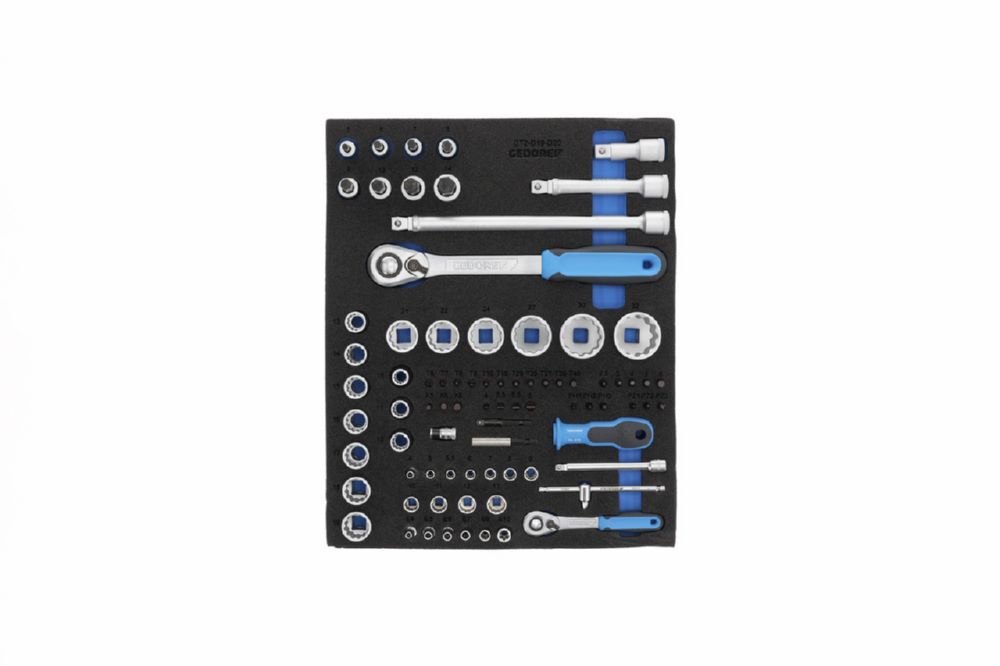Produktbild TS CT2-D19-D20 Steckschlüssel-Sortiment 1/4"+1/2" in 2/4 Check-Tool-Modul bild 6