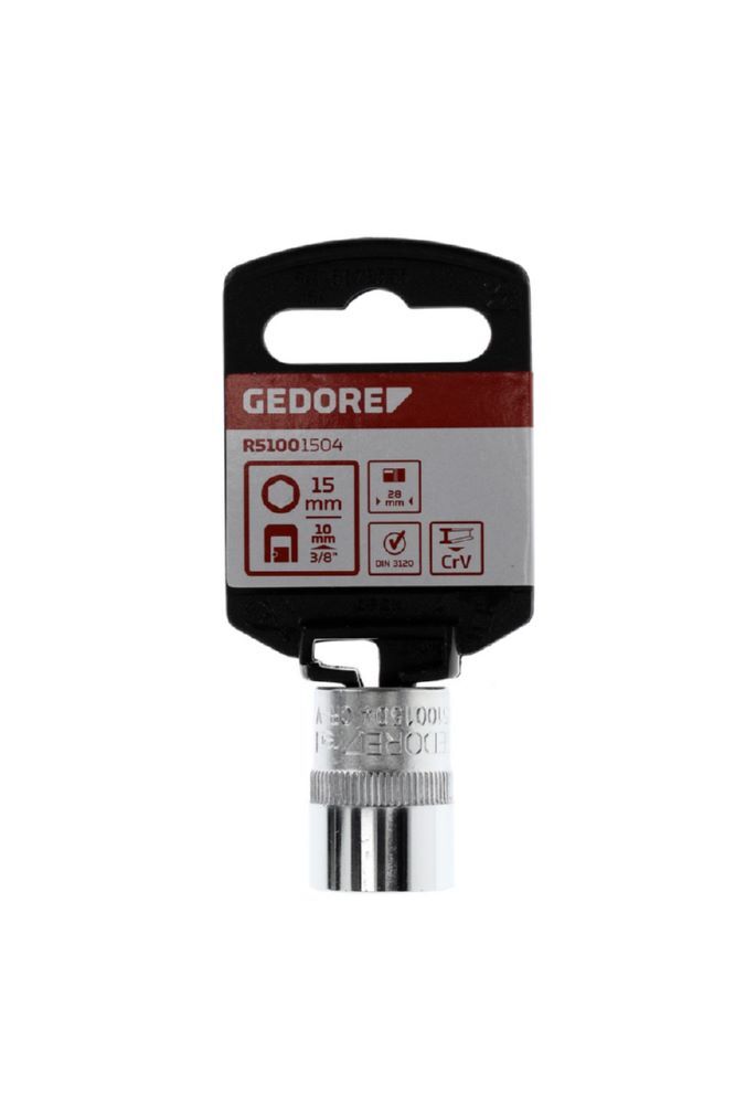 Produktbild R51001504 Steckschlüsseleinsatz 3/8" 6-kant 15 mm Länge 28 mm bild 2