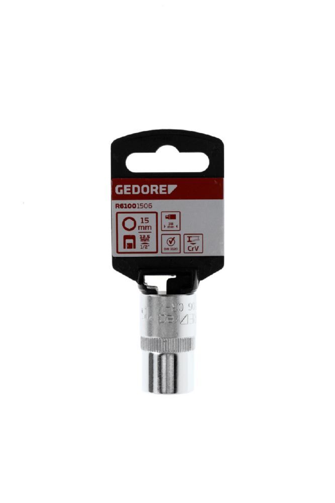 Produktbild R61001506 Steckschlüsseleinsatz 1/2" 6-kant 15 mm Länge 38 mm bild 2