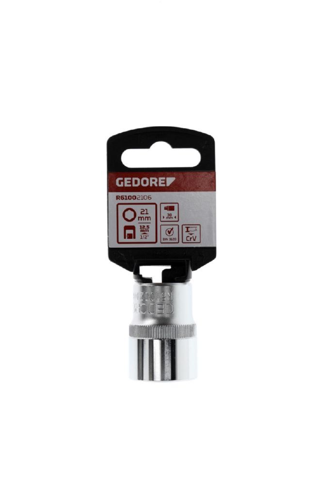 Produktbild R61002106 Steckschlüsseleinsatz 1/2" 6-kant 21 mm Länge 38 mm bild 2