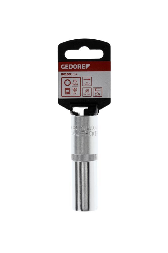 Produktbild R61001514 Steckschlüsseleinsatz 1/2" 6-kant 15 mm Länge 77 mm bild 2