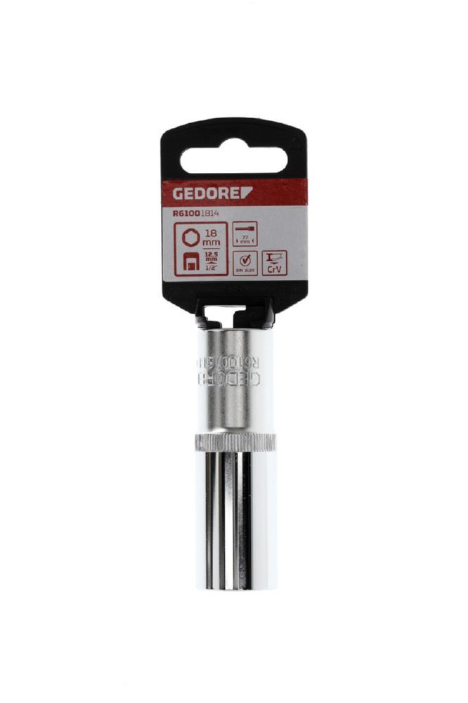 Produktbild R61001814 Steckschlüsseleinsatz 1/2" 6-kant 18 mm Länge 77 mm bild 2
