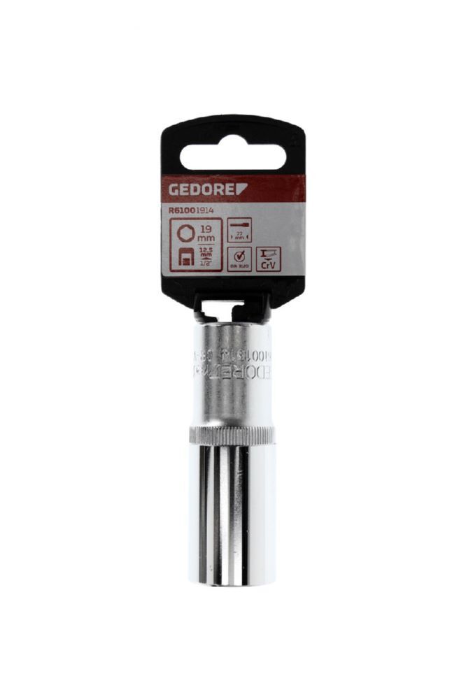 Produktbild R61001914 Steckschlüsseleinsatz 1/2" 6-kant 19 mm Länge 77 mm bild 2
