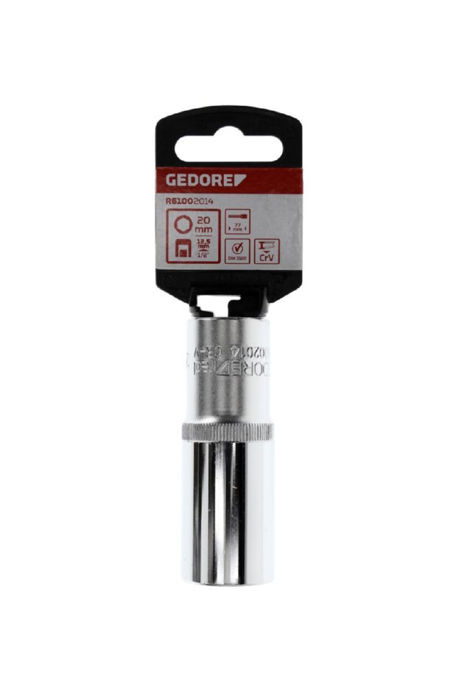 Produktbild R61002014 Steckschlüsseleinsatz 1/2" 6-kant 20 mm Länge 77 mm bild 2
