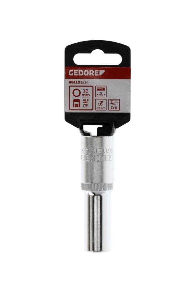 Produktbild R61101214 Steckschlüsseleinsatz 1/2" 12-kant 12 mm Länge 77 mm bild 2
