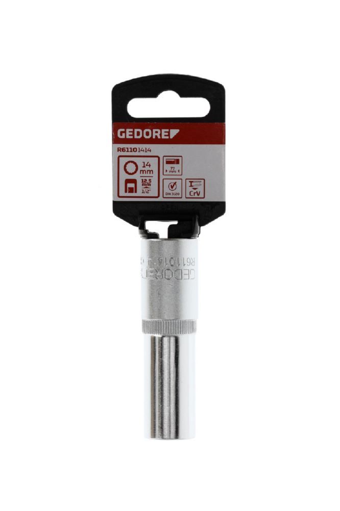 Produktbild R61101414 Steckschlüsseleinsatz 1/2" 12-kant 14 mm Länge 77 mm bild 2