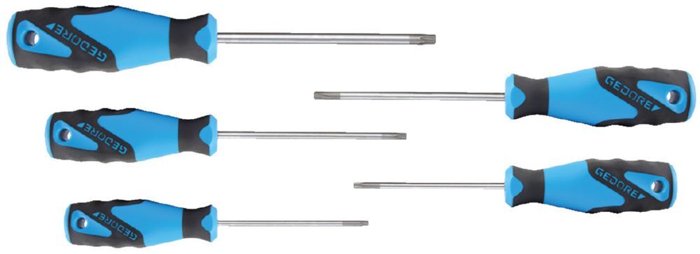 Produktbild GEDORE 3K-Schraubendreher Satz 5 tlg TX Stift T10-T30 2163 TXB-05