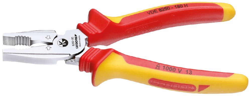 Produktbild VDE 8250-180 H VDE-Kraft-Kombinationszange mit Hüllenisolierung 180 mm bild 8