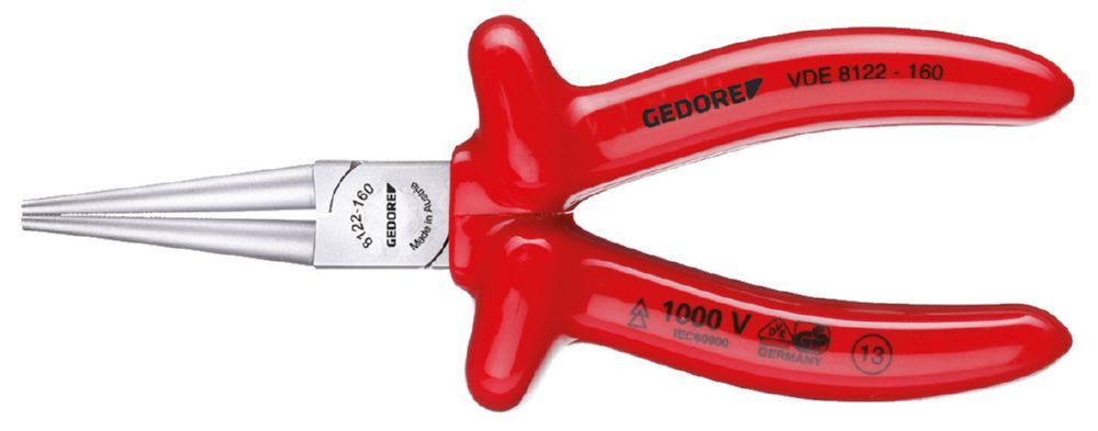 Produktbild VDE 8122-160 VDE-Rundzange mit Tauchisolierung 160 mm bild 4