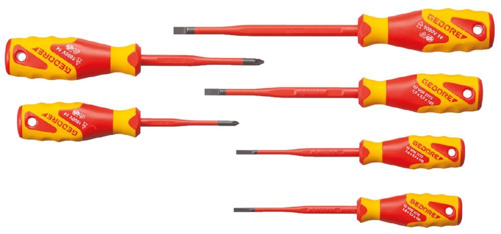 Produktbild GEDORE VDE-Schraubendreher-Satz SLIM DRIVE 6-teilig VDE 2162-2172 PZ-06