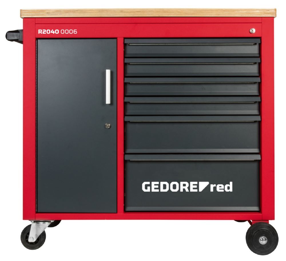 Produktbild GEDORE Werkstattwagen MECHANIC PLUS mit 6 Schubladen 988x431x935 mm R20400006