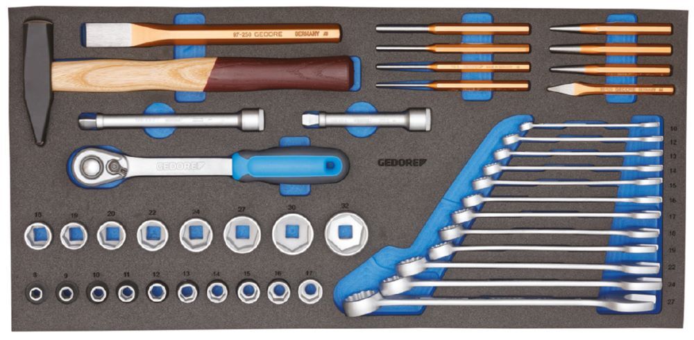 Produktbild GEDORE Werkzeugsortiment in Check-Tool-Modul 43 teilig 1110 CTB3-01