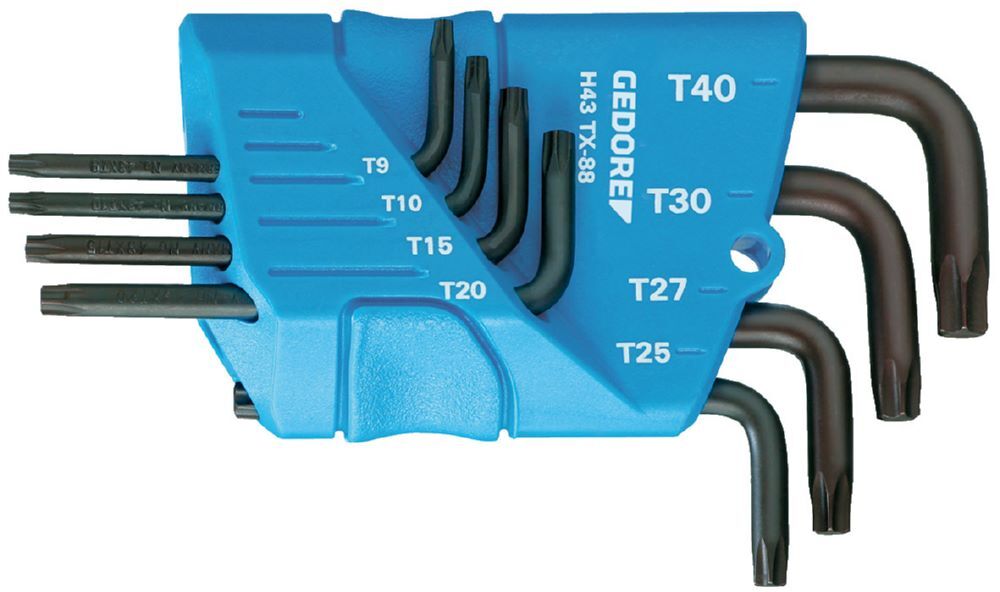Produktbild GEDORE Winkelschraubendreher Satz im Halter 8-teilig TX T10-T45 H 43 TX-08