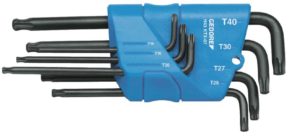 Produktbild GEDORE Winkelschraubendreher Satz im Halter 7-teilig TX T10-T40 H 43 KTX-07