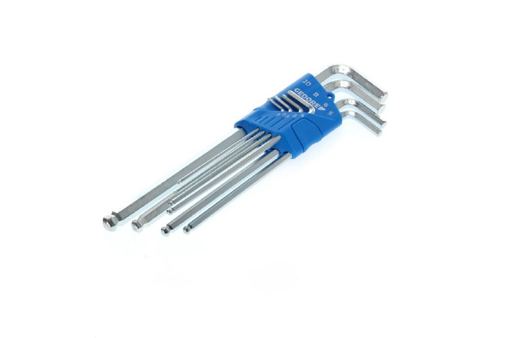 Produktbild GEDORE Winkelschraubendreher Satz XL Kugelkopf im Halter 8-teilig 2-10 mm H 42 KEL-88