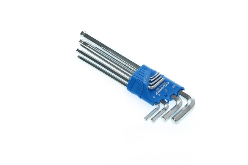 Produktbild H 42 KEL-88 Winkelschraubendreher-Satz XL Kugelkopf im Halter 8-teilig 2-10 mm bild 2