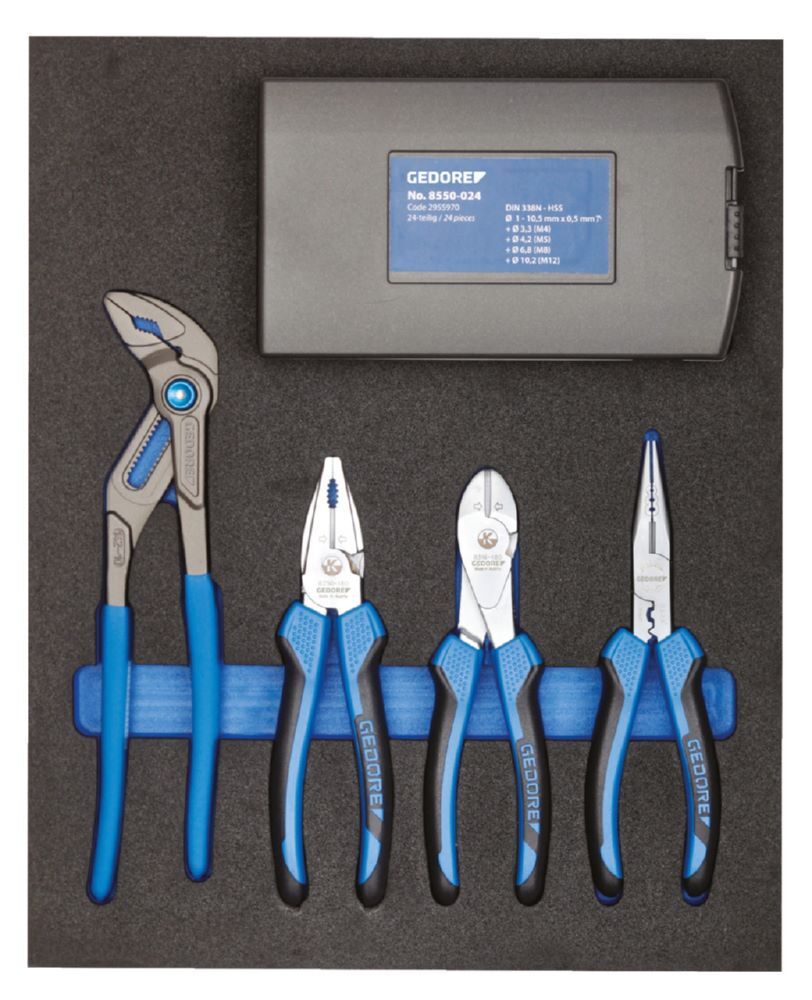 Produktbild GEDORE Zangen-Sortiment in 2/4 Check-Tool-Modul TS CT2-142