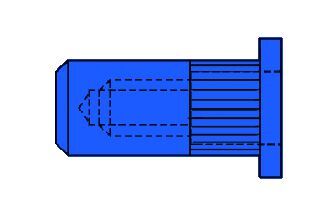 GESIPA CAP-Blindnietmuttern Stahl M 8 x 11 x 27, 100 St. Produktbild GESIPA CAP-Blindnietmuttern Stahl M 8 x 11 x 27, 100 St.
