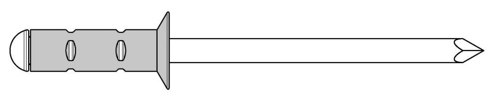 GESIPA PolyGrip Blindniete Alu/Stahl Senkkopf 3,2 x 6, 1000 St. Produktbild GESIPA PolyGrip Blindniete Alu/Stahl Senkkopf 3,2 x 6, 1000 St.