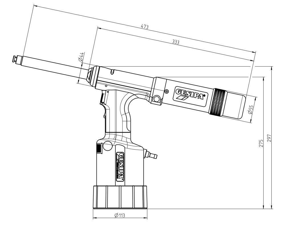 GESIPA Magazinniet-Setzgerät TAURUS 2 Speed Rivet Produktbild GESIPA Magazinniet-Setzgerät TAURUS 2 Speed Rivet bild 2