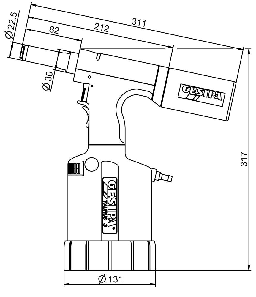 GESIPA Schliessringbolzen-Setzgerät PowerBird für 4,8 mm Magna-Grip® Produktbild GESIPA Schliessringbolzen-Setzgerät PowerBird für 4,8 mm Magna-Grip® bild 2