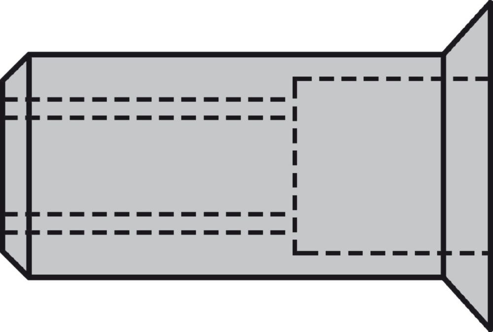 Produktbild Blindnietmuttern Alu Senkkopf M 10 x 12 x 21 bild 3