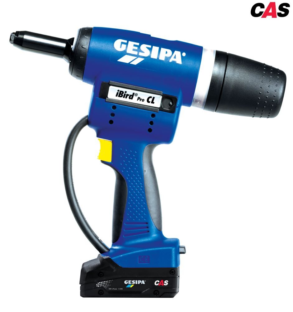 Produktbild GESIPA Blindnietgerät iBird Pro CL Gold Edition 2 Akku 18 V 2,0 Ah und Ladegerät