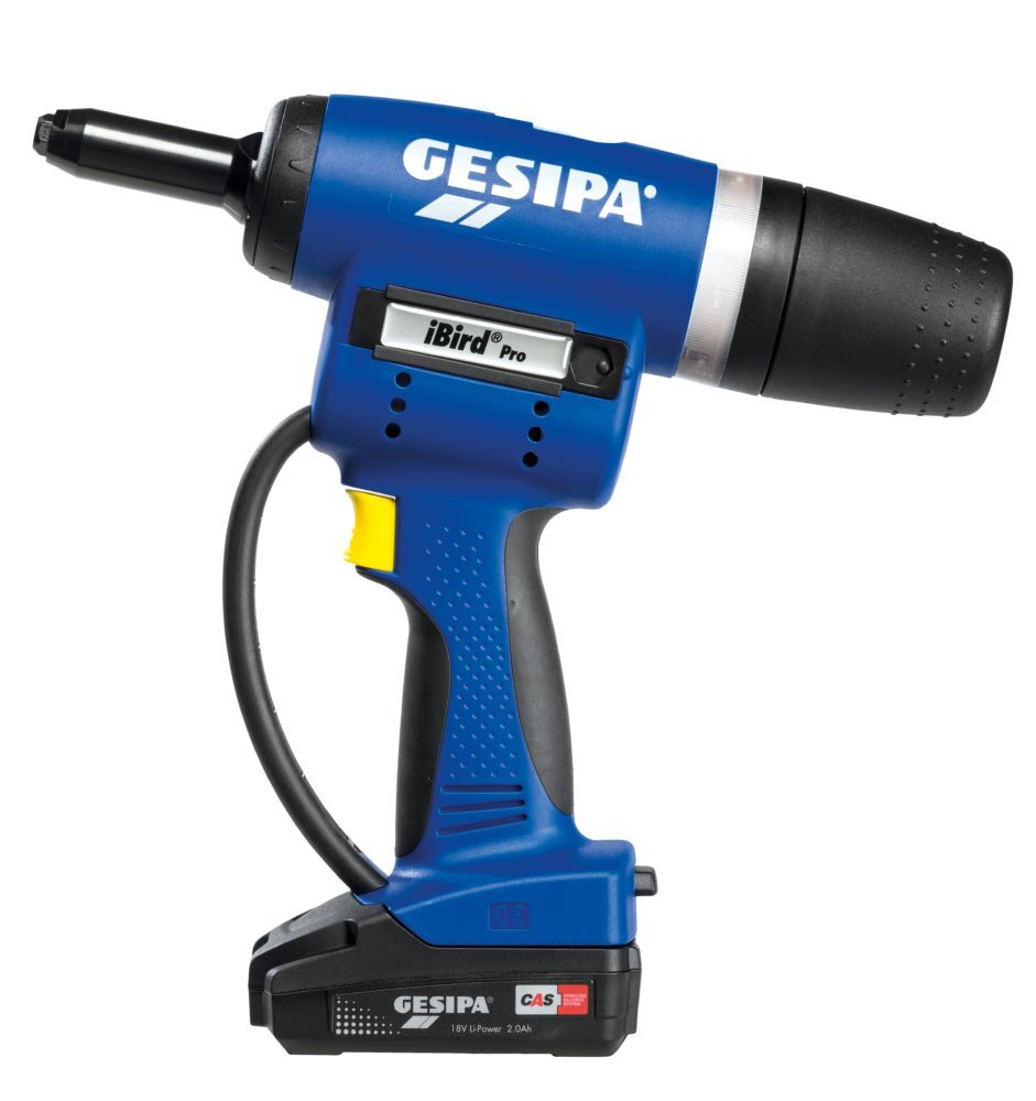 GESIPA iBIRD PRO ohne Akku und Ladegerät im Karton Arbeitshub 25 mm 20000 N Produktbild GESIPA iBIRD PRO ohne Akku und Ladegerät im Karton Arbeitshub 25 mm 20000 N