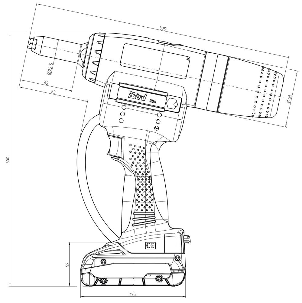 GESIPA iBIRD PRO ohne Akku und Ladegerät im Karton Arbeitshub 25 mm 20000 N Produktbild GESIPA iBIRD PRO ohne Akku und Ladegerät im Karton Arbeitshub 25 mm 20000 N bild 2