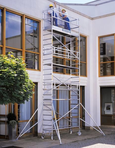 Günzburger Rollgerüst flex Auslegern Plattform im 2 m Abstand Höhe 12,50 m Produktbild Günzburger Rollgerüst flex Auslegern Plattform im 2 m Abstand Höhe 12,50 m