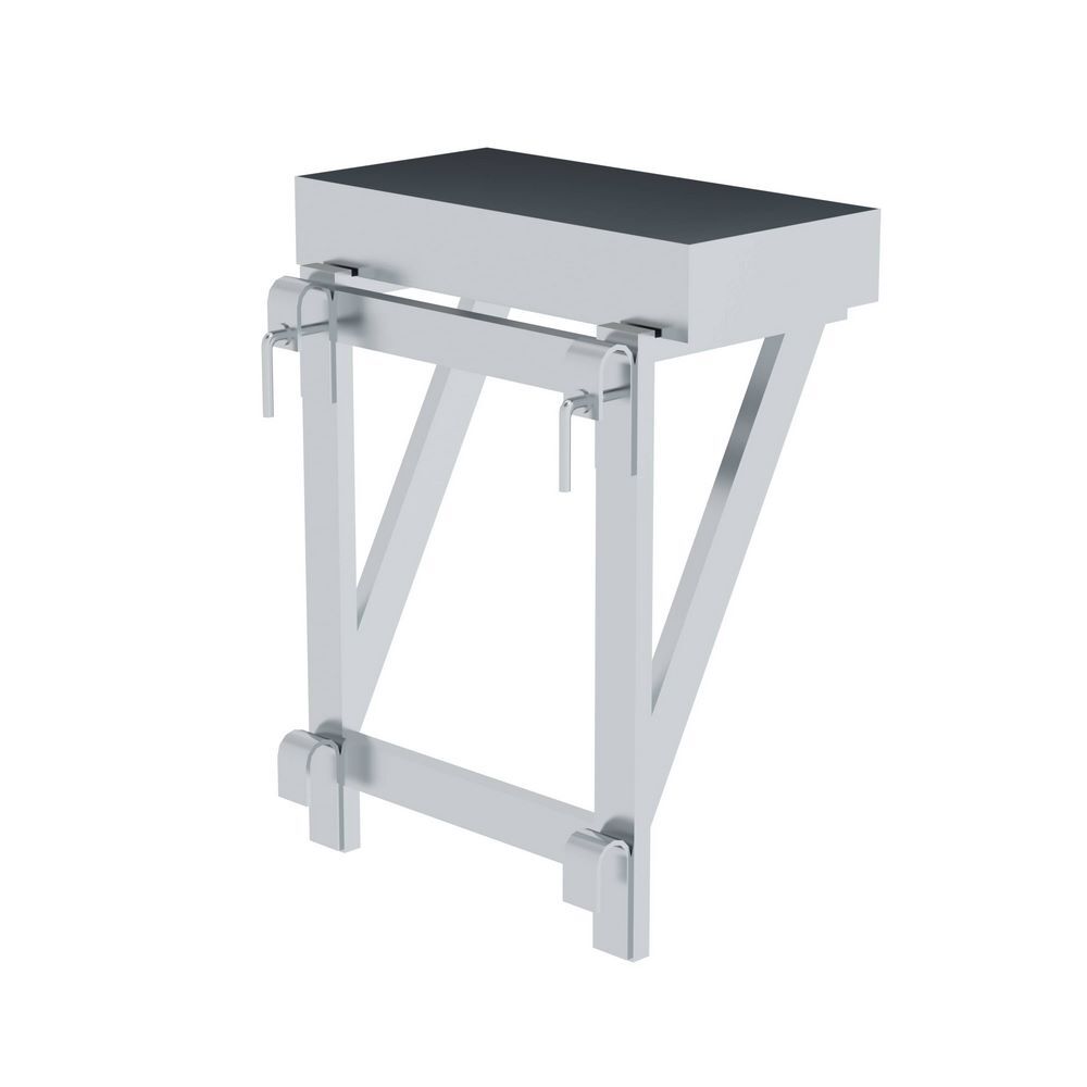 Günzburger Ablageschale für Geländer 100 x 300 x 600 ab 800 mm Stufenbreite Produktbild Günzburger Ablageschale für Geländer 100 x 300 x 600 ab 800 mm Stufenbreite