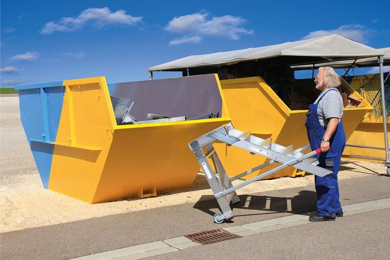 Günzburger Aluminium Arbeitspodest fahrbar 1000 mm breit mit 4 Stufen Produktbild Günzburger Aluminium Arbeitspodest fahrbar 1000 mm breit mit 4 Stufen bild 2