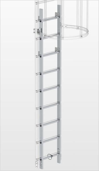 Günzburger Aluminium Einstiegsleiter Aluminium blank für Steigleitern Produktbild Günzburger Aluminium Einstiegsleiter Aluminium blank für Steigleitern