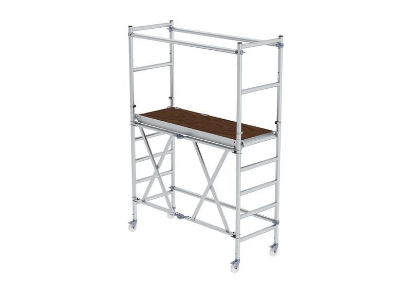 Günzburger Klappgerüst mit Ausbaueinheit Arbeitshöhe 3,6 Meter 750 mm x 1800 mm Produktbild Günzburger Klappgerüst mit Ausbaueinheit Arbeitshöhe 3,6 Meter 750 mm x 1800 mm bild 2