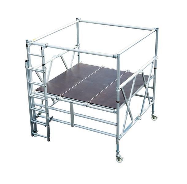 Günzburger Klappgerüst mit Dreifach Plattform 3,7 Meter Arbeitshöhe Produktbild Günzburger Klappgerüst mit Dreifach Plattform 3,7 Meter Arbeitshöhe bild 2