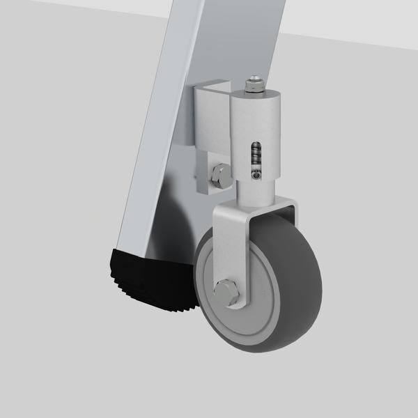 Günzburger Aluminium Regalleiter für Doppelregal drehbar mit 8 Stufen Produktbild Günzburger Aluminium Regalleiter für Doppelregal drehbar mit 8 Stufen bild 2