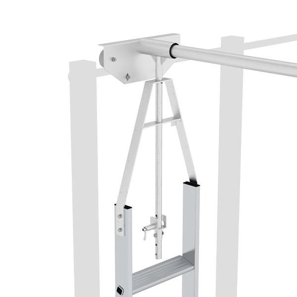 Günzburger Aluminium Regalleiter für Doppelregal drehbar mit 8 Stufen Produktbild Günzburger Aluminium Regalleiter für Doppelregal drehbar mit 8 Stufen bild 3