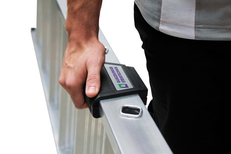 Günzburger Aluminium Stehleiter beidseitig begehbar mit clip-step R13 mit 2 x 3 Stufen Produktbild Günzburger Aluminium Stehleiter beidseitig begehbar mit clip-step R13 mit 2 x 3 Stufen bild 3