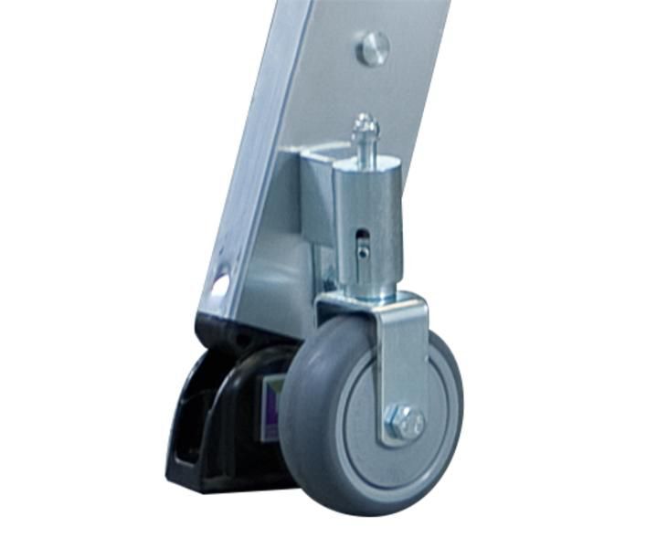 Günzburger Aluminium Stehleiter beidseitig begehbar mit Rollen 2 x 9 Stufen Produktbild Günzburger Aluminium Stehleiter beidseitig begehbar mit Rollen 2 x 9 Stufen bild 3
