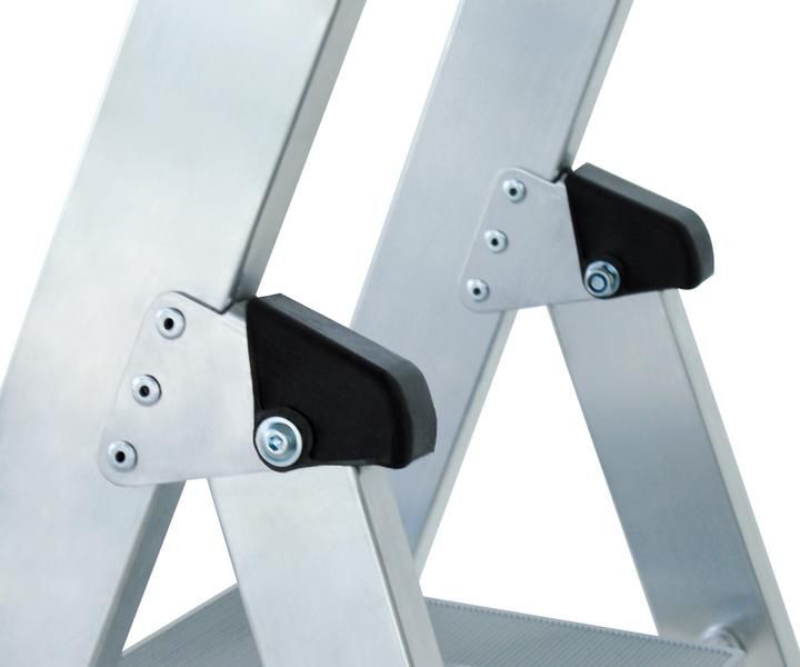 Günzburger Aluminium Stehleiter mit Rollen und Griff 10 Stufen Produktbild Günzburger Aluminium Stehleiter mit Rollen und Griff 10 Stufen bild 2