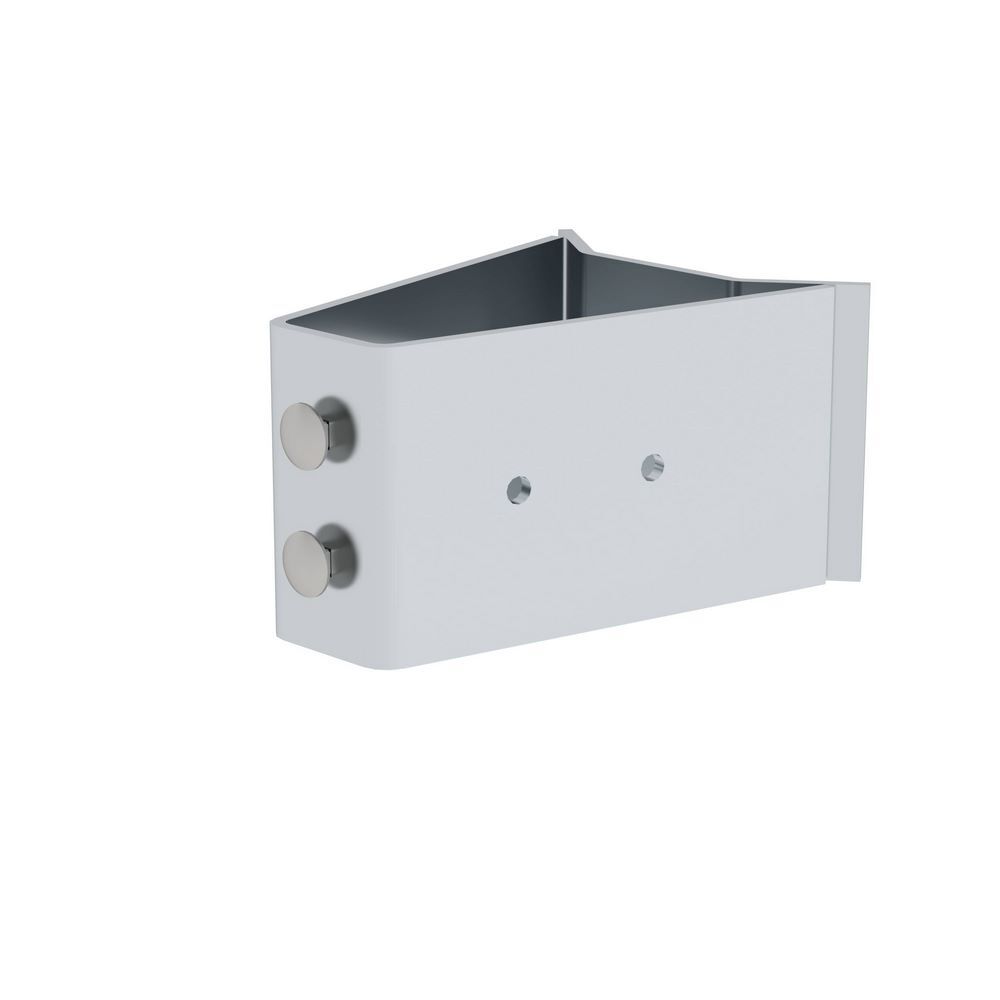 Günzburger Aluminium Wandhalter für Rundmasten Mastabstand 155 mm Produktbild Günzburger Aluminium Wandhalter für Rundmasten Mastabstand 155 mm