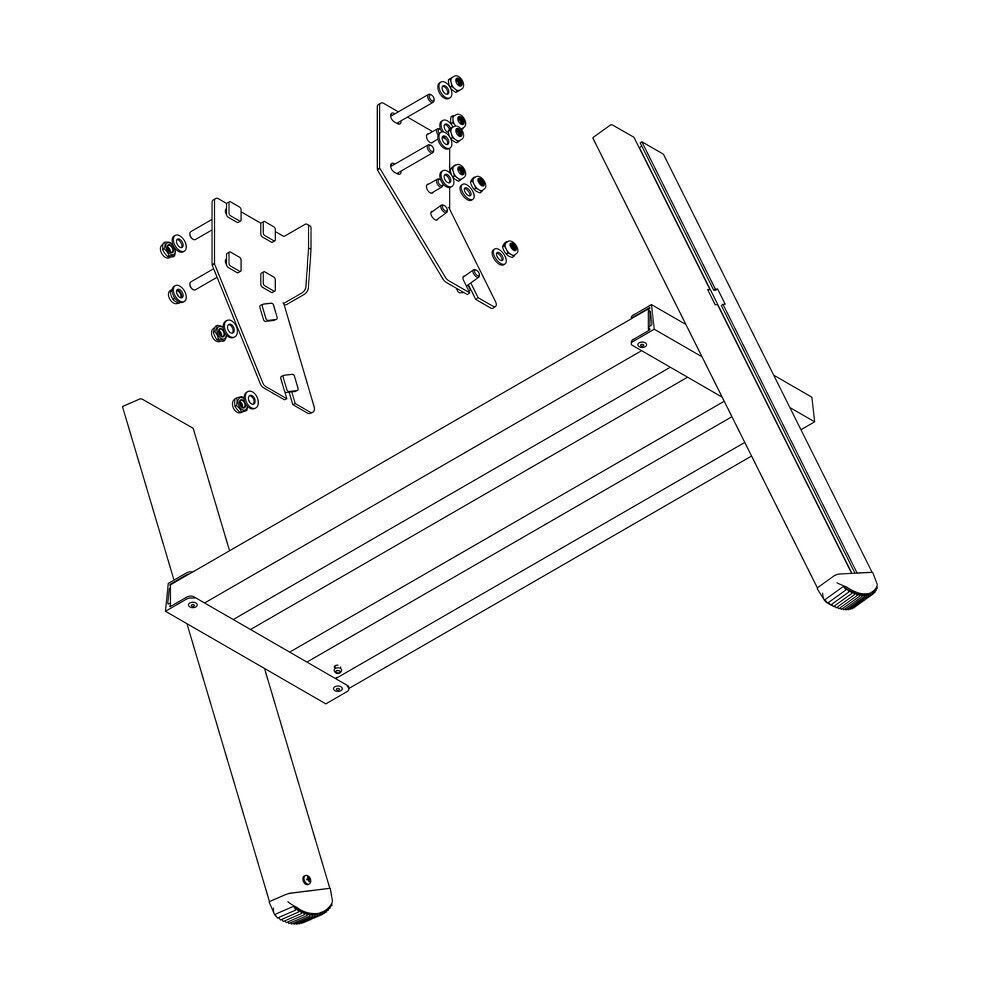 Produktbild Aufstieg Podesttreppe 2 Stufen Korundbeschichtung inkl. Montagesatz bild 2